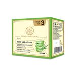 Khadi Natural Aloe Vera Soap | Natural Handmade Soap | Herbal Bathing Soap for Healthy Skin | Natural Soap with Essential Oils | Soap for Soft Skin| Suitable for All Skin Types | Pack of 3 |(125gm*3) (375gm)