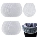 10Pcs Paint Strainer Bags, 1 Gallon Nylon Filter Bags White Fine Mesh Bucket Paint Strainers with Elastic Top Opening Paint Filters for Spraying, Ink and Paint Gardening Hydroponics