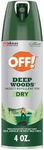 OFF! Deep Woods Bug Spray, Insect & Mosquito Repellent VIII, DryTouch Technology, 4 Ounce