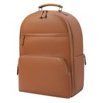 Divvia Camera Backpack Classic Leather 25L for DSLR, Professional Camera Bag for Photographers with 16 inch Laptop Compartment DBA1-25L-Brown, Brown, Minimalist