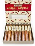 Eat.Art Red Hot Chilli Addict - 8 Unique Different Chilli Spice Set - Unusual Food Cooking Gifts For Chilli-heads - A Gourmet Selection Box - Fine Food BBQ Seasoning For Chilliheads