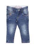 U.S. Polo Assn. Kids Slim Fit Cotton Stretch Jeans Blue