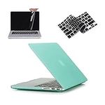 Ruban Case for MacBook Pro Retina 13 inch (Models: A1502 & A1425) (Older Version Release 2015 - end 2012) Keyboard Cover with Screen Protector (Green)