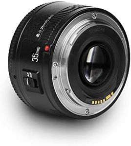 YONGNUO YN35mm F2 Lens 1:2 AF/MF Wide-Angle Fixed/Prime Auto Focus Lens for Canon EF Mount EOS Camera