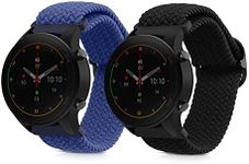 kwmobile Nylon Watch Strap Compatible with Xiaomi Mi Watch Color Sport / S1 Active Strap - 2x Fitness Tracker Replacement Wristband with Clasp