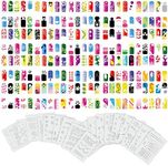 Custom Body Art Airbrush Nail Stencils - Design Series Set # 11 Includes 20 Individual Nail Templates with 13 Designs Each for a Total of 260 Designs of Series #11