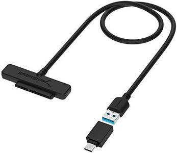 Sabrent USB 3.1 (Type-A) to SSD / 2.5-Inch SATA Hard Drive Adapter [Optimized for SSD, Support UASP SATA III] (EC-SS31)