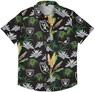 FOCO Las Vegas Raiders NFL Mens Victory Vacay Button Up Shirt - XL