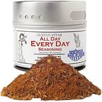 All Day Every Day Seasoning | Authentic Artisanal Spice Mix | All Natural, Non GMO | Hand Crafted in Small Batches | Made in USA | Sustainably Sourced, Ultra Premium Seasoning | Gourmet Spice, GLP-1 Friendly | No MSG | Magnetic Tin | Gustus Vitae | #24