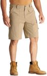 CHRONOLINE Men’s Cargo Shorts 2026 Spring Summer Regular Fit Cotton Workwear Utility Carpenter Shorts with Pockets, Light Khaki, W38