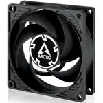 ARCTIC P8 Max - PC Fan, 80mm Fan, PC Case Fan, High-Performance 80 mm case Fan, Server Fan, PWM-Controlled 500-5000 RPM, Optimised for Static Pressure, 0dB Mode - Black