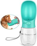 RENESMEE® Dog Water Bottle, 350ml Leak Proof Portable Puppy Water Dispenser Drinking Feeder Pet Care Cup for Outdoor Walking, Hiking, Travel, BPA Free Food Grade Plastic (12oz)