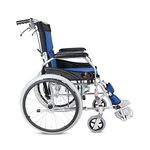 Hero Eco Med - Mediva MHL-1008 Lightweight Manual Wheelchair with attendant brakes, Foldable Height adjustable for keeping in cars, Strong Aluminium frame