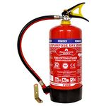 PALLADIUM AGNI Fire Extinguisher ABC Powder Type Dry Chemical for Home | Office | Hospital with Wall hanging Clip (ISI Marked, Certified, Approved) (4 KG, Pack of 3)