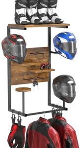 MTGSTOCL Motorcycle Helmet Wall Mount,4-Helmet Holder Capacity for Garage