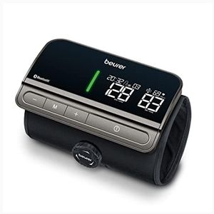 Beurer Bm 81 Easylock Upper Arm Blood Pressure Monitor,Innovative Cuff Without Hoses Or Cables Gentle Pressure Building&Fast Measuring Time Medical Device With App Connection(German Technology),Black