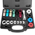 DeShan 25pcs Master Quick Disconnect Tool Set, Line Disconnect Tool Kit for A/C Fuel & Transmission Systems, Compatible with Most Ford Chevy GM Models