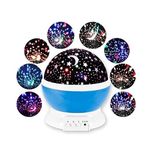 SWIPE N SEE Beautiful Star Moon Master Romantic Sky Star Master USB LED Night Light Projector lamp for Children Kids Baby Sleep Lighting 360 Degree Rotating Changing Multicolor