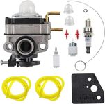 AUTOKAY 753-06220 Carburetor for Troy Bilt TB146EC TB525EC TB575EC TB590EC TB525ES TB539ES String Trimmer MP429 MP479 BC509 SS418 Yard Machines Y4700EC Y4800EC 753-06220A 753-06220B