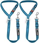 Headrest dog car seat belt 2 Pack Adjustable Durable Headrest Seat belt Pet Dog Car Safety Harness Restraint with Elastic Nylon Bungee Buffer