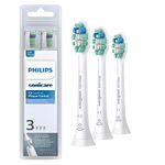 Philips Sonicare Optimal Plaque Control replacement toothbrush heads, HX9023/65, BrushSync technology, White 3-pk