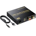 PROZOR HDMI ARC Audio Extractor 5.1CH ARC HDMI to Optical SPDIF RCA L/R 3.5mm 2.0CH Audio Converter 192KHz DAC Converter for Home Theatre