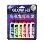 Tulip 29025 3D Fashion Paint, Glow, 6-Pack