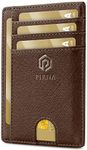 Slim Wallet for Men | RFID Blocking Minimalist Credit Card Holder – Thin Card Wallet with Small Money Pocket & Gift Box for Men's in UK (Brown Coffee)