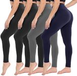 CAMPSNAIL 4 Pack Leggings with Pock