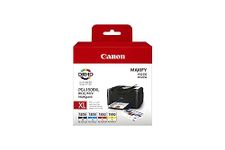 Canon PGI-1500 XL C M Y BK Pack of 4 cartridges Yield XL (Black XL Cyan XL Magenta XL Yellow XL) Genuine Canon (Plastic Pack)