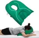 Beatvive Face Down Pillow for Sleeping, Prone Pillow for Vitrectomy or Retinal Surgery, Adjustable Height Prone Prone Pillow Face Down Sleep, Retina Lying Pillow Eye Surgery Recovery (Velvet-Green)