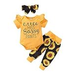 Cabucale Baby Girl Sunflower Printi