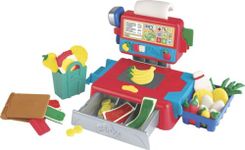 Play-Doh Cash Register Toy for Kids 3 Years and Up with Fun Sounds, Play Food Accessories, and 4 Non-Toxic Colours