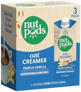 nutpods Oat French Vanilla Creamer - Unsweetened Oat Milk Creamer - Nut-Free Non Dairy Creamer - Keto, Gluten Free, Non-GMO, Vegan, Sugar Free, Kosher (3-Pack)