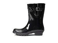 LONDON FOG Womens Tally Rain Boot Black Size: 7 UK