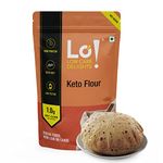 Lo! Foods - Keto Flour (1 Kg) | No SOYA | 1g Net Carb Per Roti | Extremely Low Carb Keto Atta | Lab Tested Keto Food Products for Keto Diet