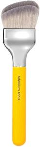 Bdellium Tools Professional Makeup Brush - Studio Series 971 Large Slanted Double Dome Blender - With Soft Synthetic Fibers, For Quick & Easy Application and Blending (Yellow, 1pc)