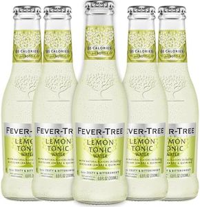 Fever Tree Lemon Tonic Water - Premium Quality Mixer & Soda - Refreshing Beverage for Cocktails & Mocktails 200ml Bottles