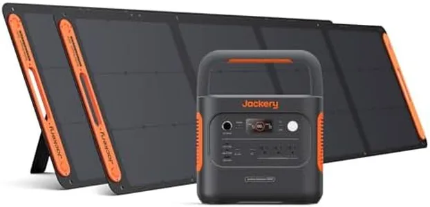 Jackery Solar Generator 2000 v2 with 2x200W Solar Panels, 2042Wh/2200W LiFePo4 Portable Power Station, 20ms UPS Home Backup, USB-C PD 100W Fast Charging for Power Outages, Emergencies, Camping & RVing