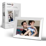 Nixplay Digital Touch Screen Picture Frame with WiFi - 10.1” Photo Frame, Connecting Families & Friends (White)