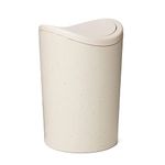 TATAY Bathroom Waste Bin with Tilting Lid Ecohome, 6 l Capacity, made of Polypropylene, BPA Free, 100% Recycled Plastic, Measures 19 x 19 x 28 cm