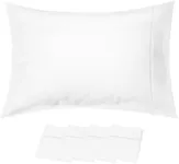 Beckham Hotel Collection Soft Brushed Microfiber Wrinkle Resistant Luxury King Pillow Case 4 Pack White