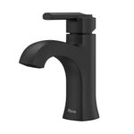 Pfister Vaneri Bathroom Sink Faucet, Single Control, 1-Handle, Single Hole, Matte Black Finish, LF042VRIBB