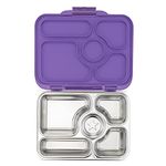 Yumbox Presto Stainless Steel Bento Box | 5 Compartment Leakproof Lunch Box For Kids & Adults, Lightweight & Compact | Premium Durable Materials | BPA-Free, Food-Safe | 900ML - Remy Purple