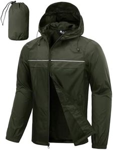 SWISSWELL Mens Rain Jacket & Coats Packable Lightweight Waterproof Hooded