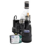 The Basement WATCHDOG Big Combo Connect Model CITS-50 ½ HP Primary and Battery Backup Sump Pump System with Smart WiFi-Capable and 24-Hour-a-Day Monitoring Controller
