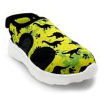 KazarMax Kids Boys and Girls Neon Dino Print Sandal -13 Kids UK