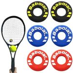 Juleioube 6 Pcs Tennis Racquet Shock Absorber Multifunctional Tire Shape Rubber Tennis Racket Shock Absorber Rubber Tennis Racket Vibration Dampeners for Tennis and Squash