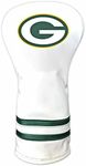 Team Golf NFL Green Bay Packers White Vintage Driver Head Cover White Vintage Driver Golf Club Headcover, Form Fitting Design, Retro Design &