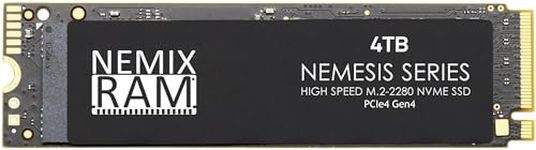 NEMIX RAM 4TB M.2 2280 Gen4 PCIe NVMe SSD Compatible with The SUPERMICRO Desktop Gaming SuperWorkstation SYS-531AD-I | Super C9Z790-CG | CSE-GS5A-754K